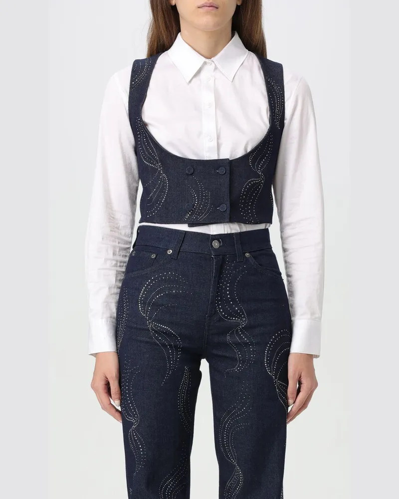 Dondup Weste damen Blau