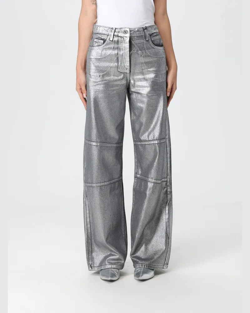 Patrizia Pepe Hose damen Silber