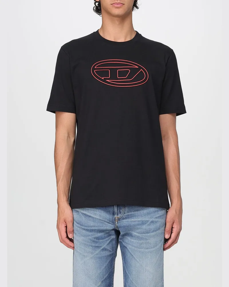Diesel T-shirt herren Schwarz