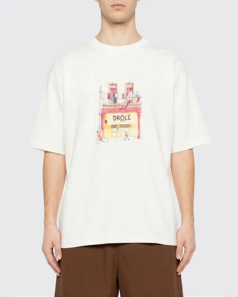 Drôle de Monsieur T-shirt herren Weiß