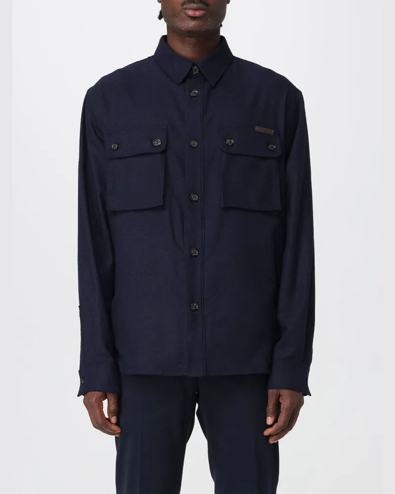 Paolo Pecora Milano T-shirt herren Hellblau