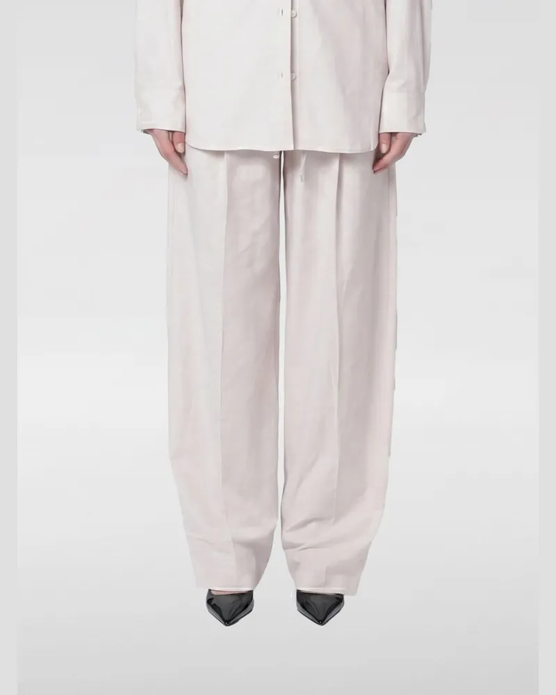 ANDAMANE 2-teiliges Wendela-Kombi-Set aus Baumwolle mit Wide-Leg-Hose Ivory