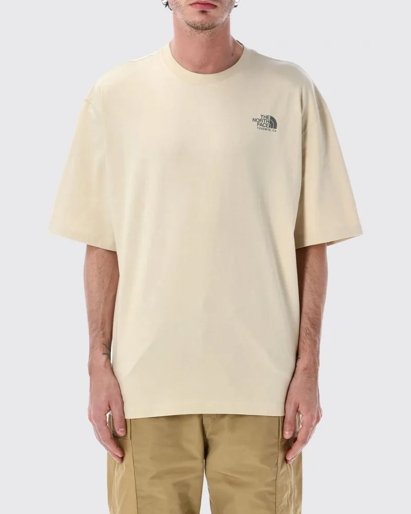 The North Face Bedrucktes Baumwoll-Rundhals-T-Shirt Beige