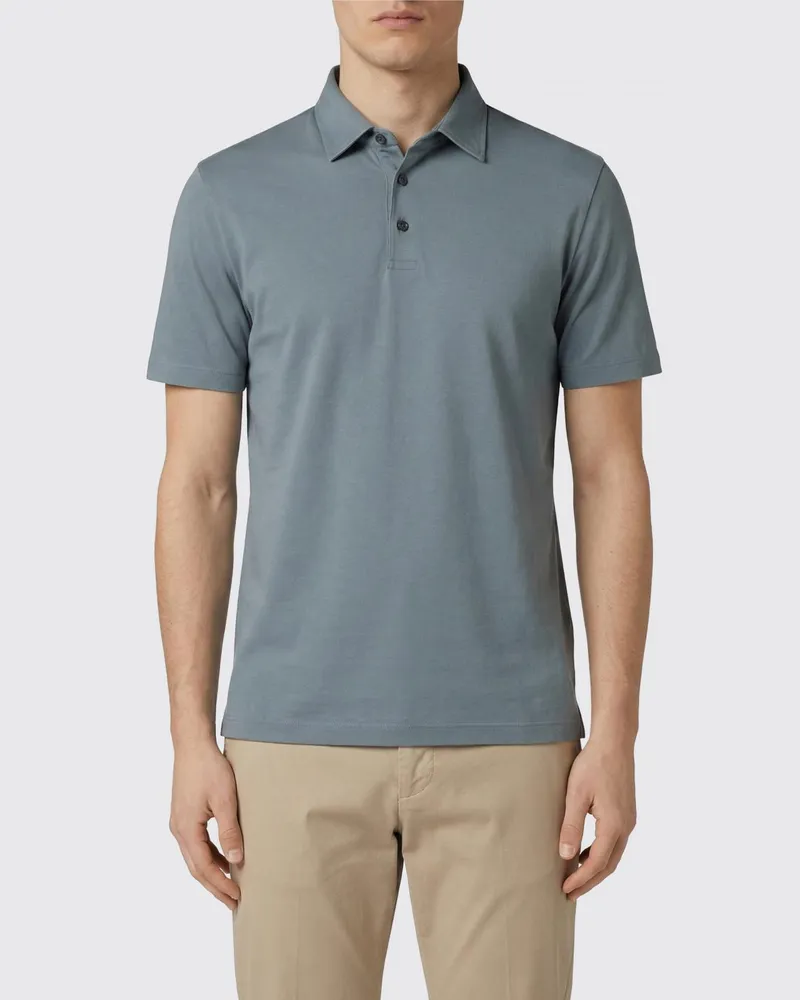 Zanone Polo herren Blau