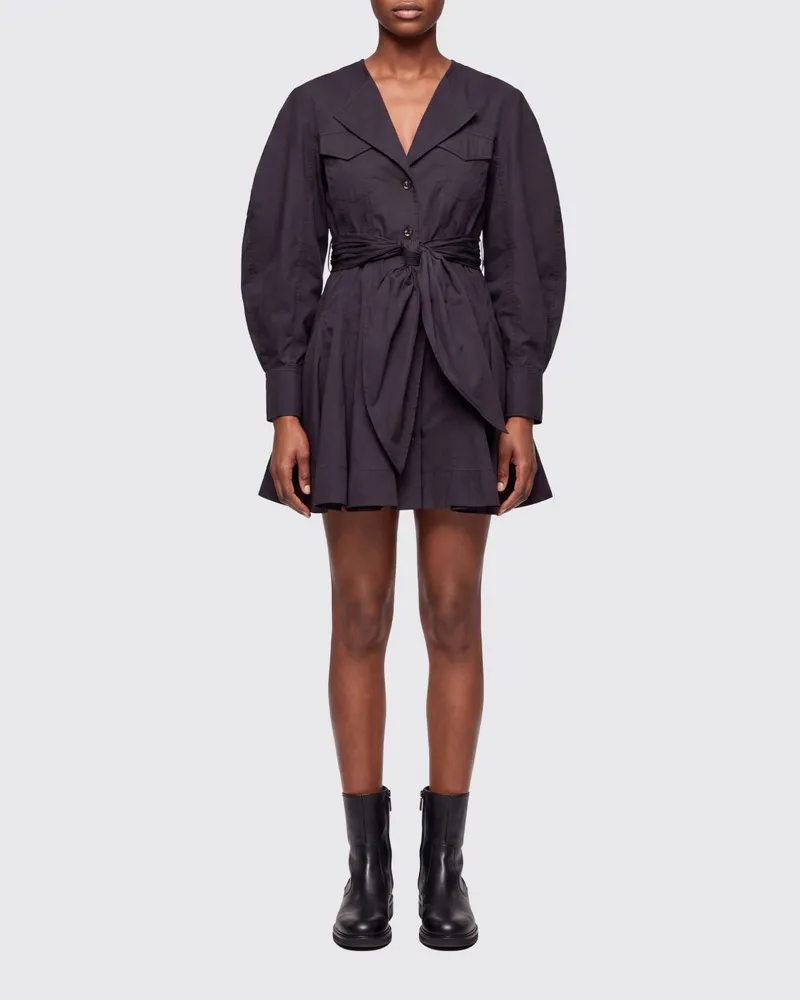 Ganni Kleid damen Schwarz