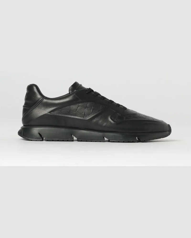 Cesare Paciotti Leder-Sneakers Schwarz