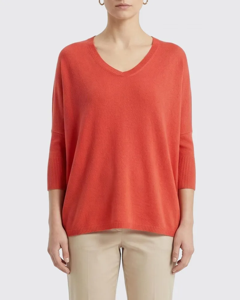 ALLUDE Pullover damen Rot
