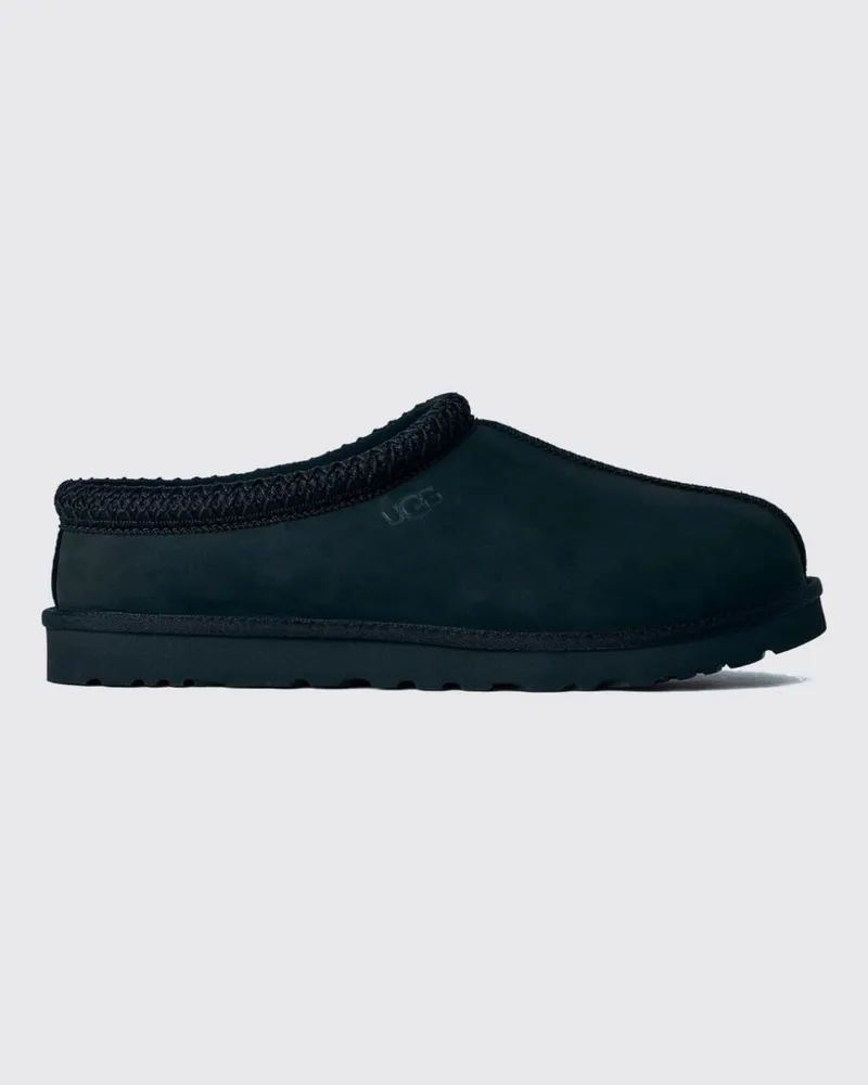 UGG Tasman II Mules von aus Nubukleder mit Wollfutter und EVA-Sohle Schwarz