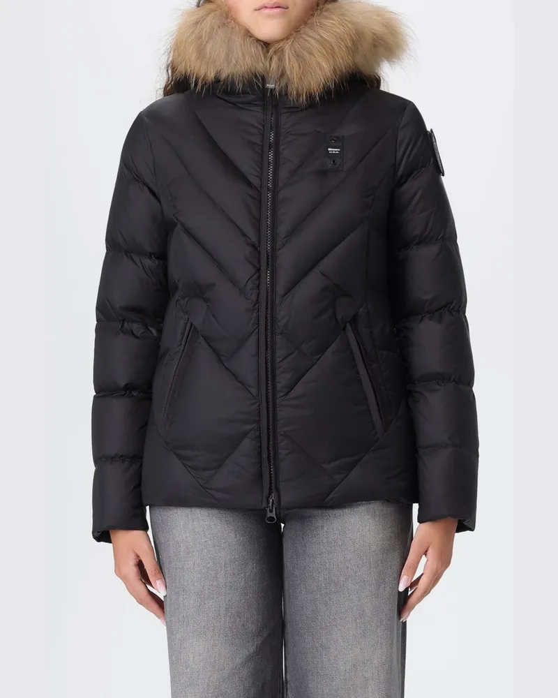 Blauer Jacke damen Schwarz