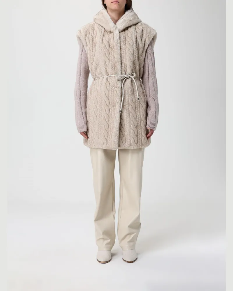 Liu Jo Pelzmantel damen Beige