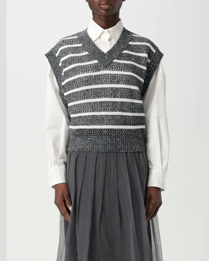 Brunello Cucinelli Pullover damen Blau