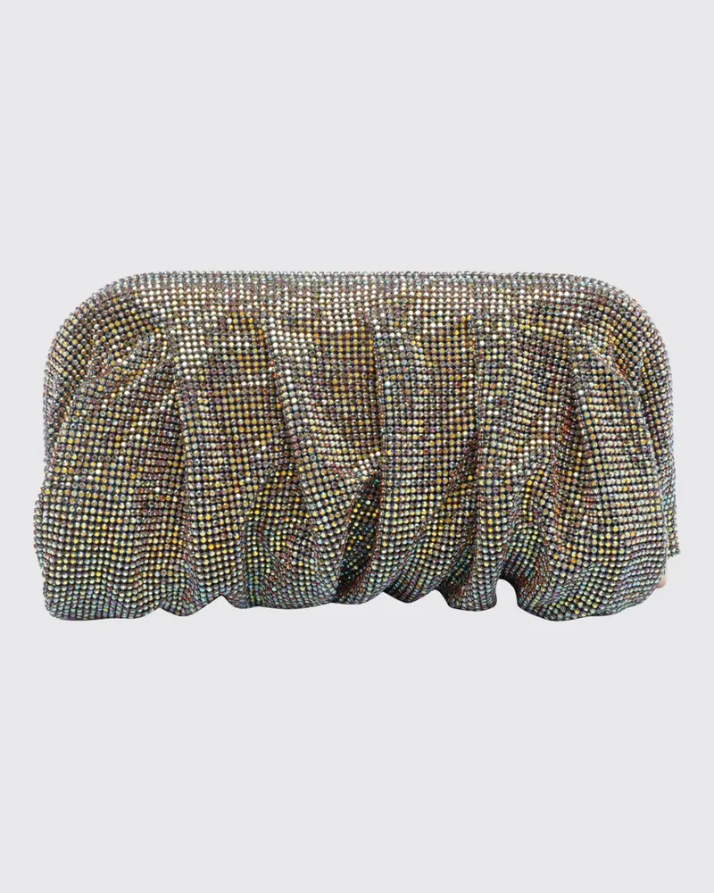 Benedetta Bruzziches Venus La Grande Drapierte Clutch mit gefassten Strasssteinen Bunt