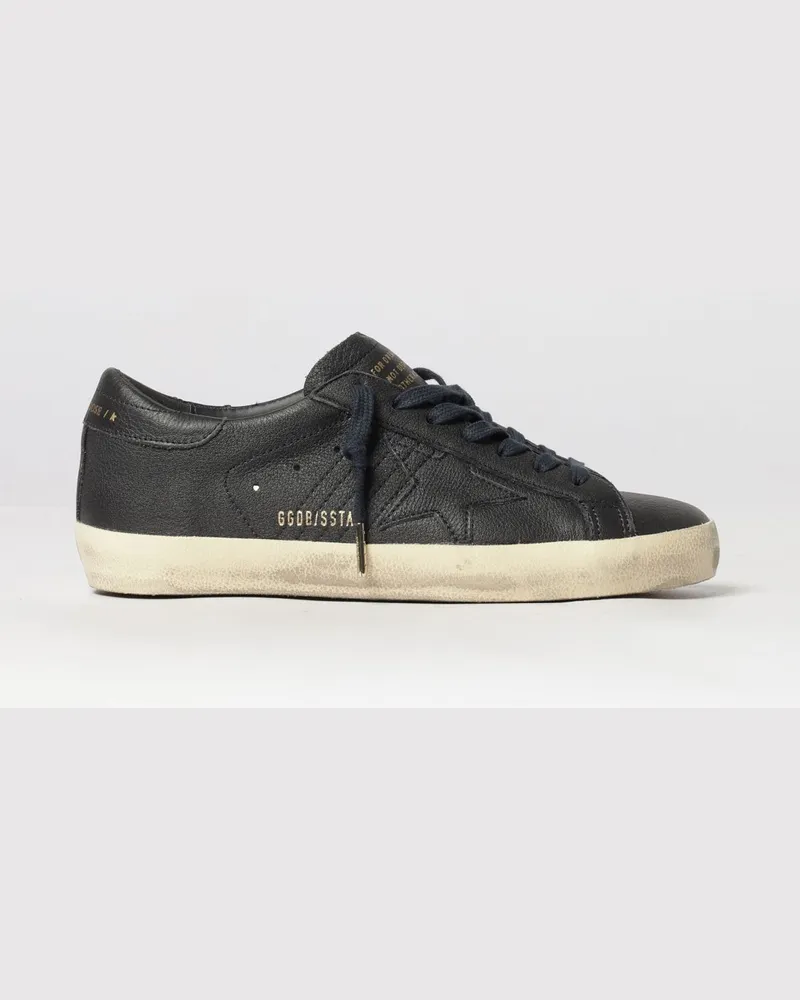 Golden Goose Super-Star Sneaker von aus Rindsleder mit Distressed-Finish Navy