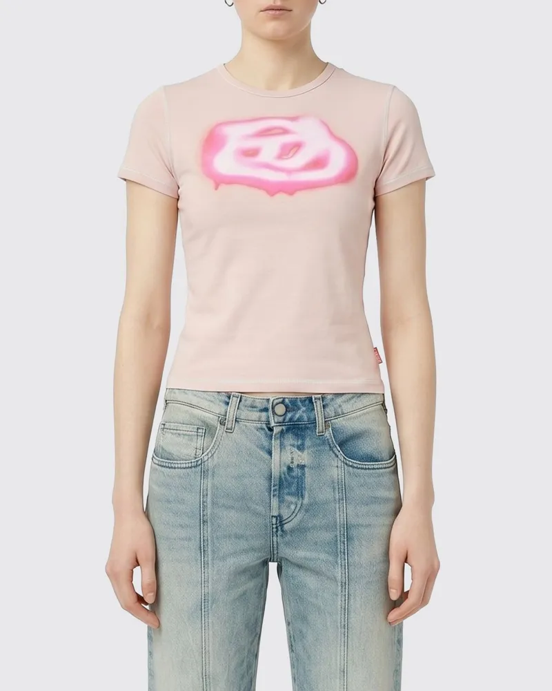 Diesel T-shirt damen Beige