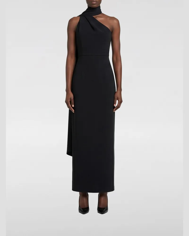 Solace London One-Shoulder-Kleid Schwarz