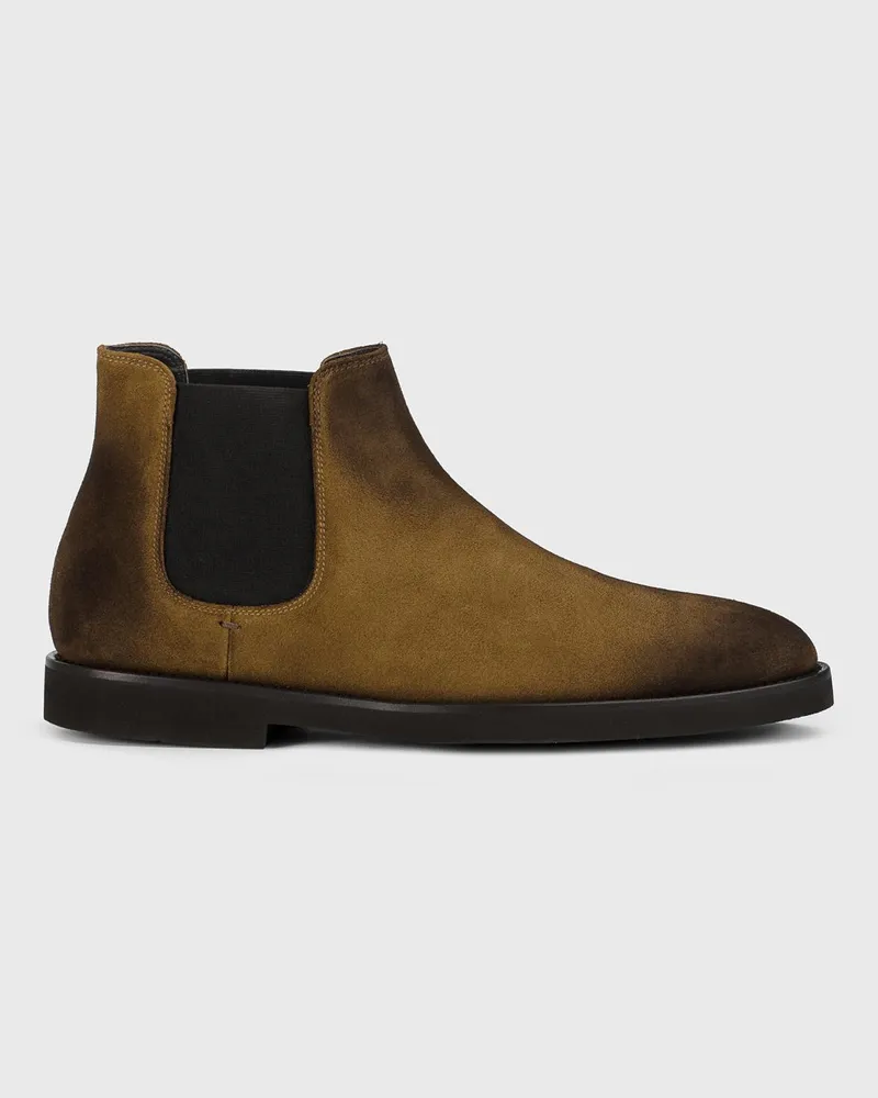 Doucal´s Ankle Boots aus Wildleder Tabak