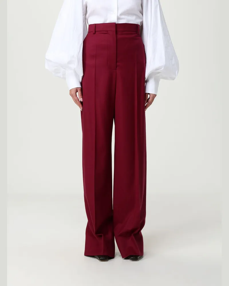 Stella McCartney Hose damen Burgunderrot