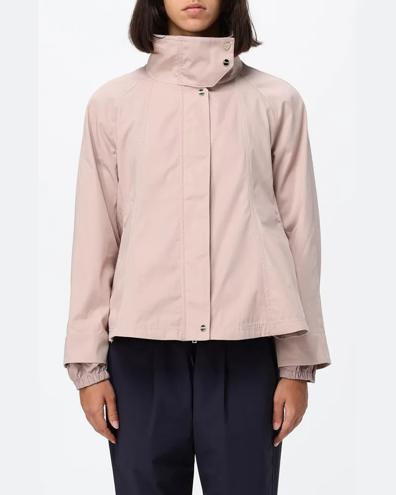 Herno Kurze wasserabweisende Baumwoll-Windjacke mit Stehkragen Beige