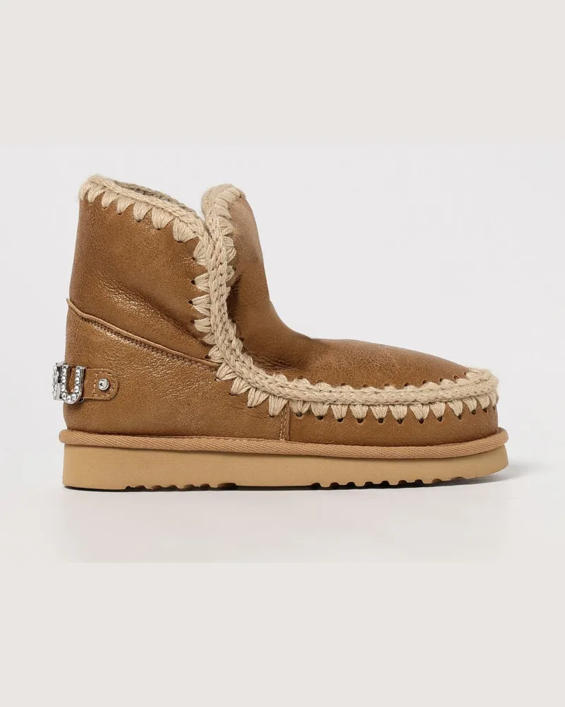 Mou Flache stiefeletten damen Tabak