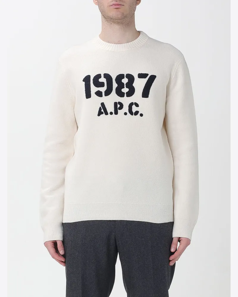 A.P.C. Pullover herren Ecru