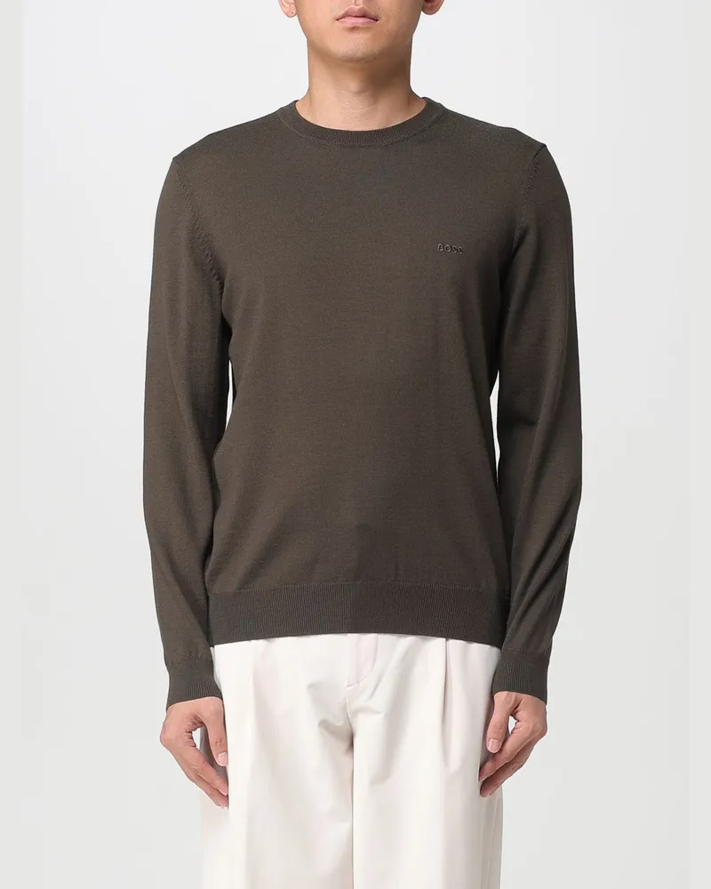 HUGO BOSS Pullover herren Grasgrün