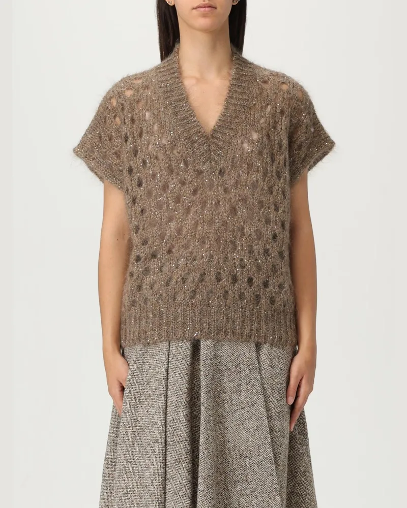Brunello Cucinelli Pullover damen Beige