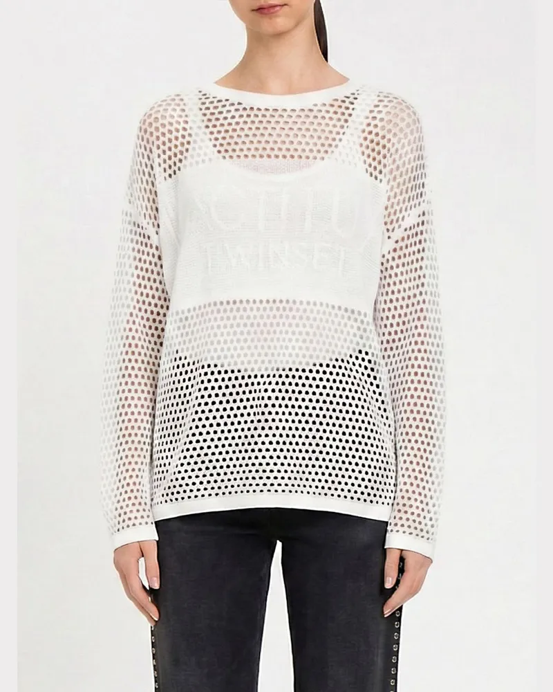 Twin-Set Top damen Weiß