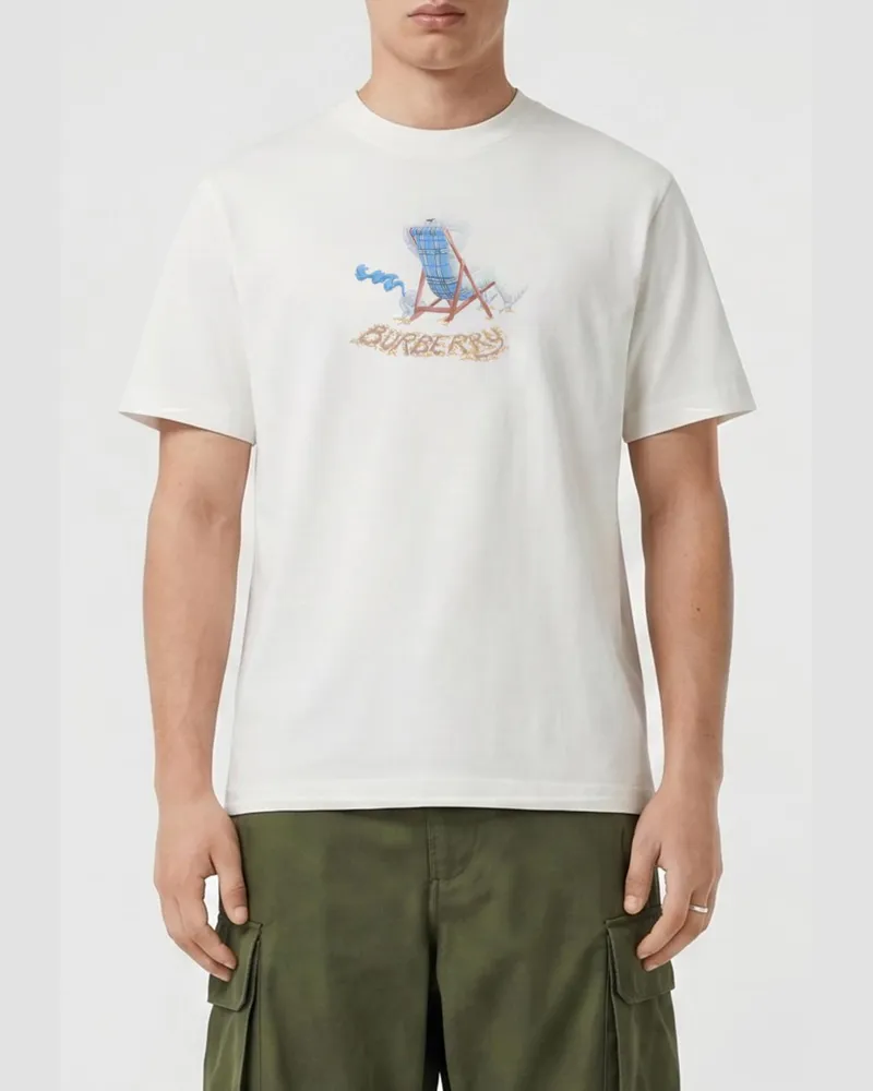 Burberry T-shirt herren Weiß