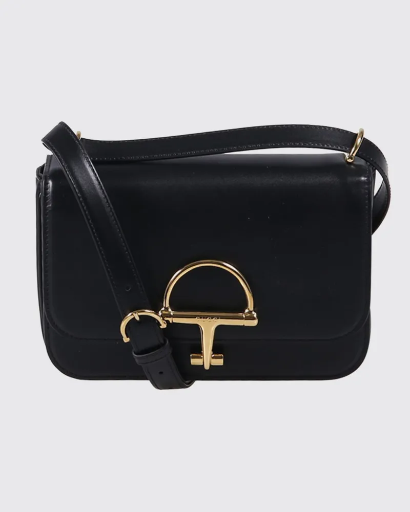 Gucci Siena Umhängetasche aus Kalbsleder mit Horsebit-Detail Schwarz