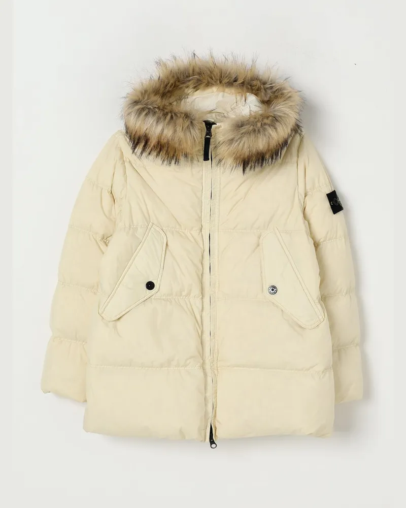 Stone Island Mntel kinder Weiß
