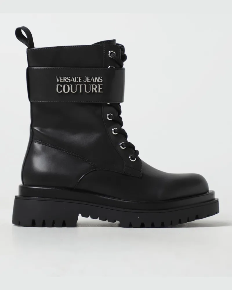 Versace Jeans Flache stiefeletten damen Schwarz