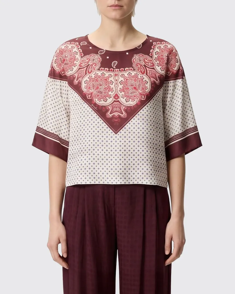Pinko Hemdbluse damen Burgunderrot