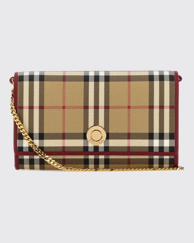 Burberry Geldbörse damen Burgunderrot