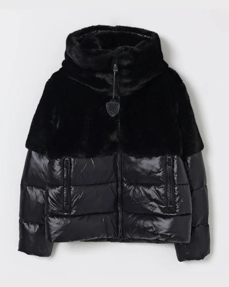 Blauer Jacke kinder Schwarz