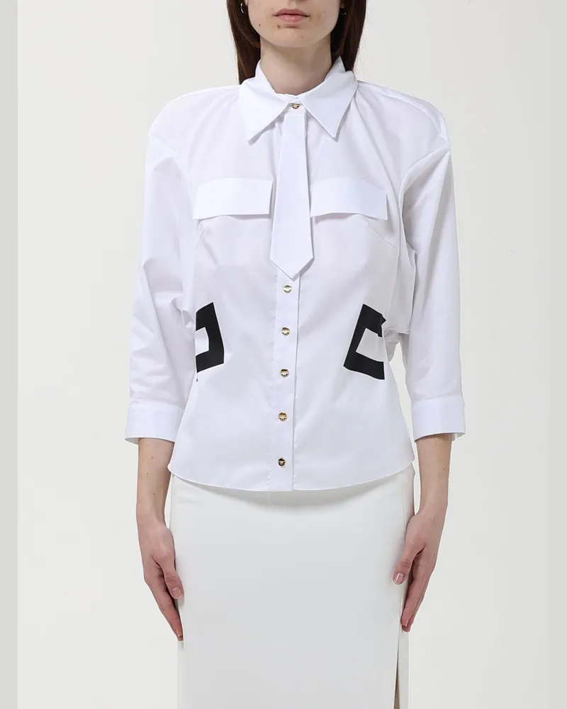 Elisabetta Franchi Hemdbluse damen Weiß