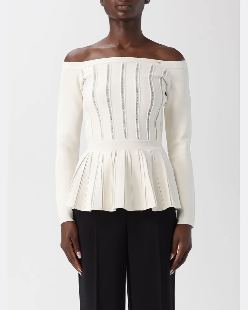 Elisabetta Franchi Pullover damen Milch