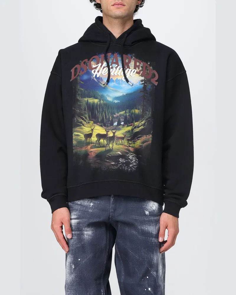 Dsquared2 Sweatshirt herren Schwarz