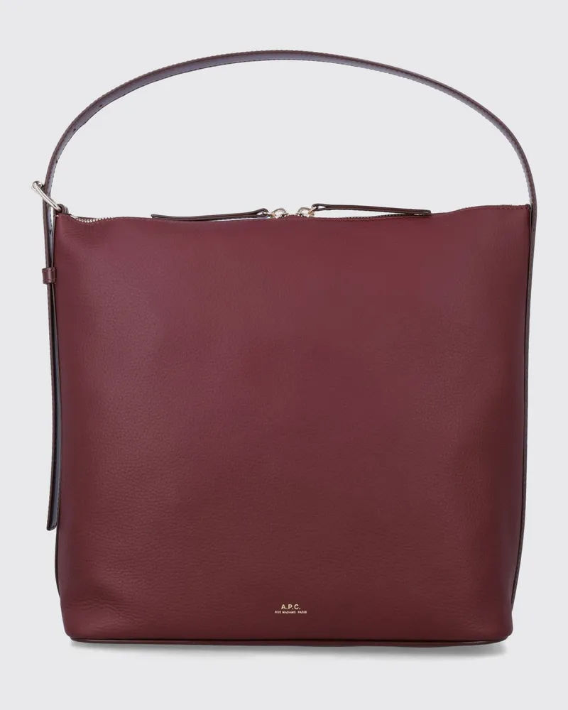 A.P.C. Handtasche damen Weinrot