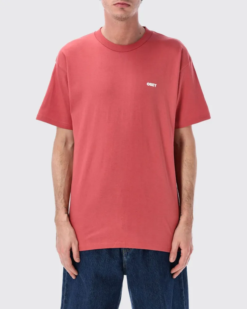 Obey T-shirt herren Rot