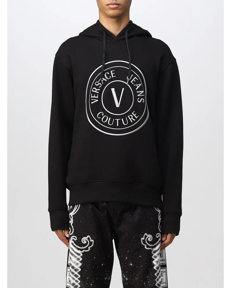 Versace Jeans Herren Sweatshirt Schwarz