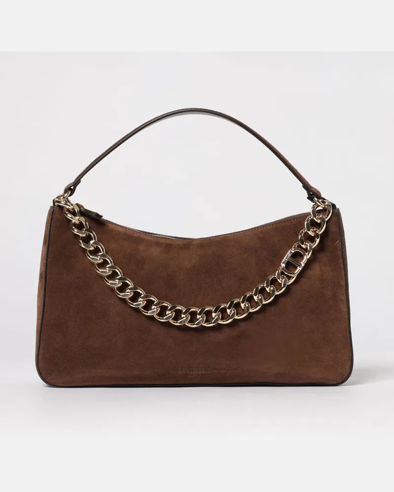 Twin-Set Schultertasche damen Kaffee