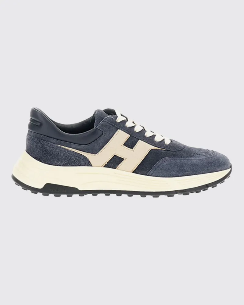 Hogan Hyperlight Sneakers aus Veloursleder mit Chunky-Sohle Blau