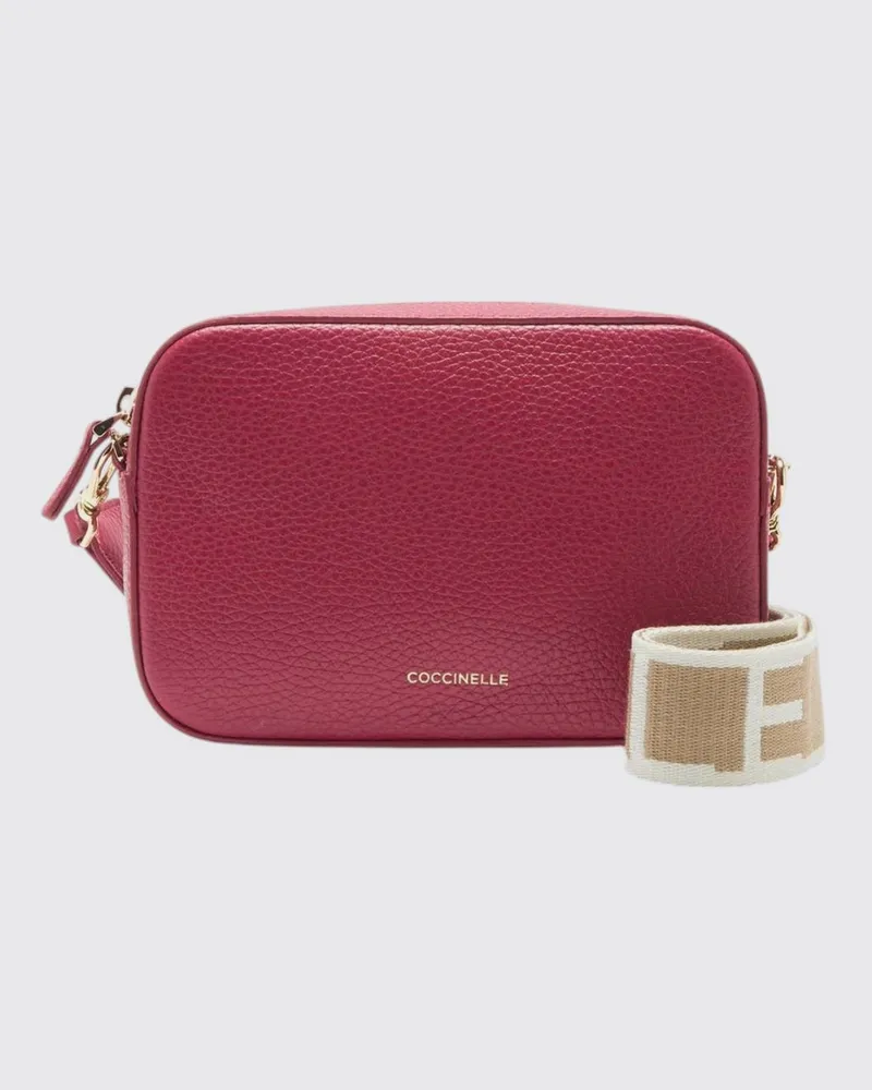Coccinelle Schultertasche damen Burgunderrot