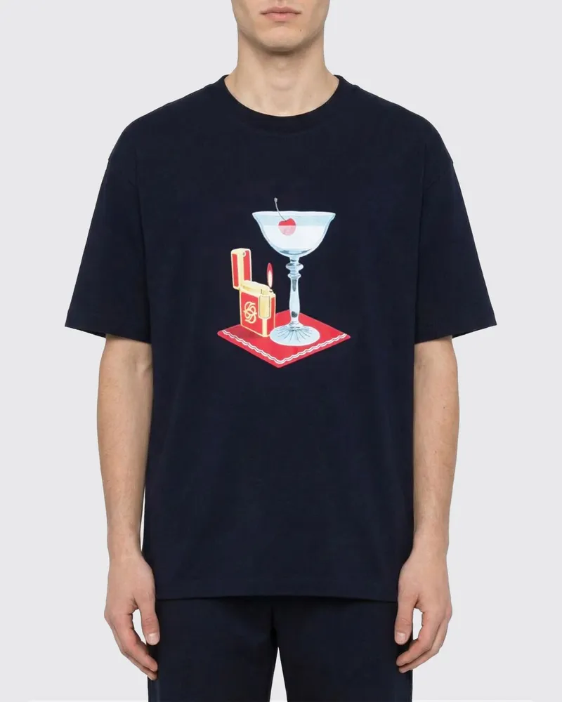 Drôle de Monsieur T-shirt herren Navy