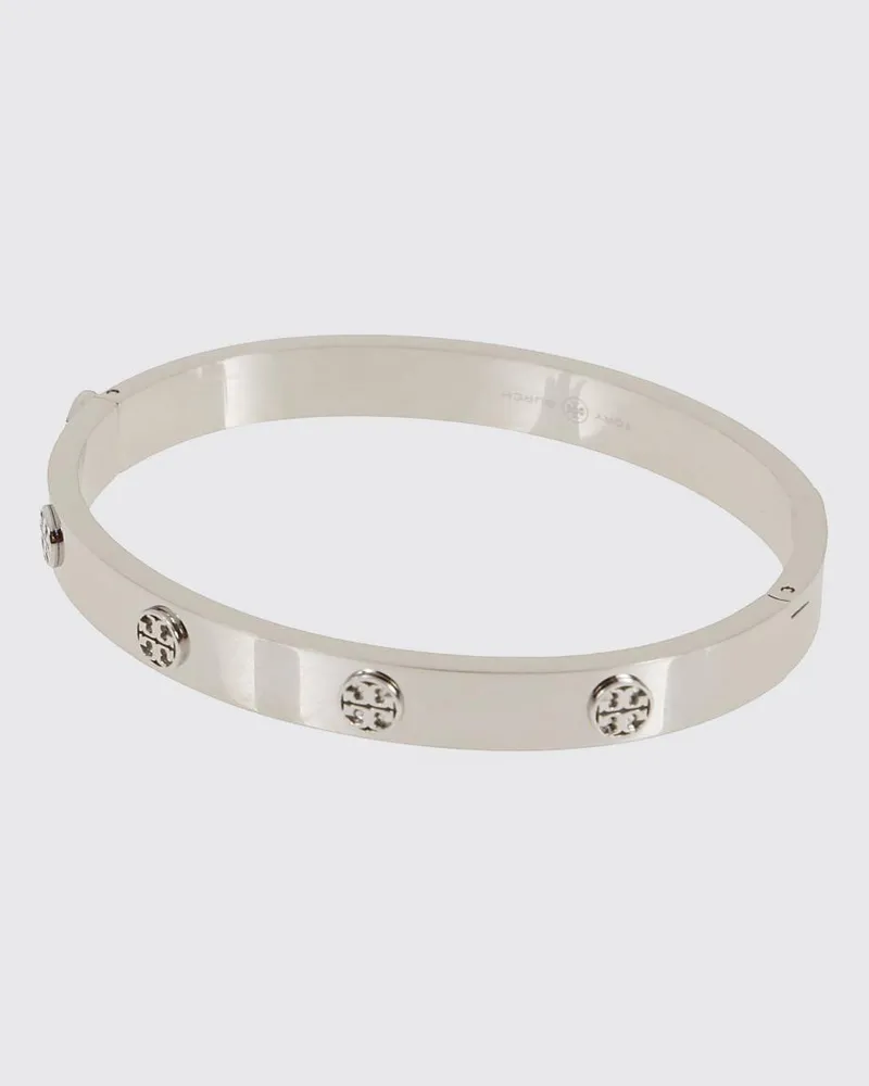Tory Burch Miller Armreif aus Edelstahl mit Double T-Logo Stahl