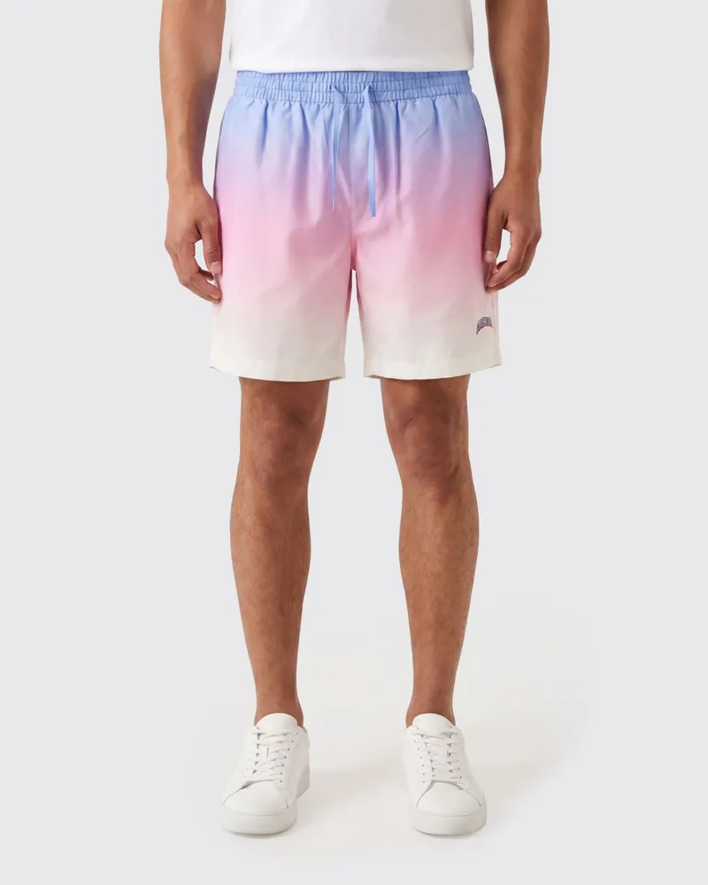 Casablanca Paris Seidenshorts mit abstraktem Print und Kordelzug Bunt