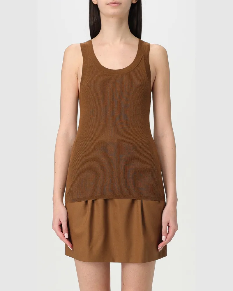 Max Mara Top damen Leder