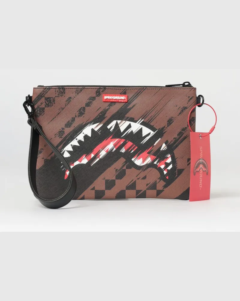 Sprayground Pouch aus bedruckter Saffiano-Baumwolle Bunt