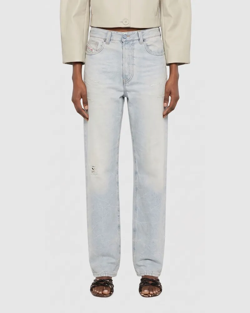 Diesel D-Ark Straight Jeans aus Baumwolldenim Blau