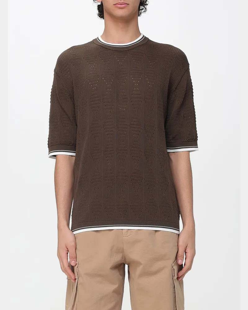 Laneus T-shirt herren Braun